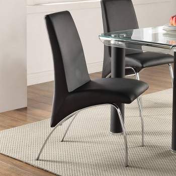 Set of 2 17" Pervis PU Dining Chairs - Acme Furniture