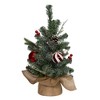 Kurt Adler 1.5-Foot Pinecones, Balls, and Berries Tree with Burlap - 4 of 4