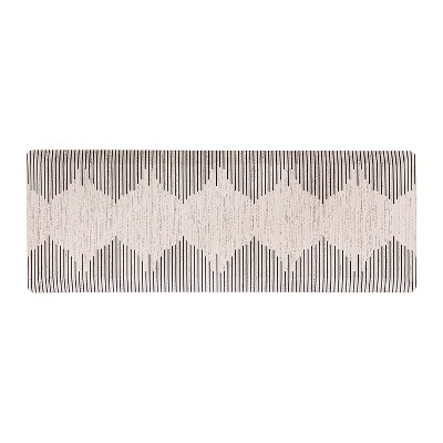 World Rug Gallery Bohemian Stripe Cushioned Anti Fatigue Standing Kitchen Mat