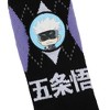Jujutsu Kaisen Chibi Satoru Gojo Adult Black Athletic Crew Socks-OSFA - 3 of 4