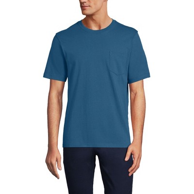 Lands' End Men's Super-T Short Sleeve T-Shirt with Pocket