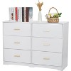 Chest of Drawers with 6 Drawers, Modern Drawer Dresser Durable Structure with Deep Drawers,Anti-Tipping Device for Home,Office, Living Room - 2 of 4