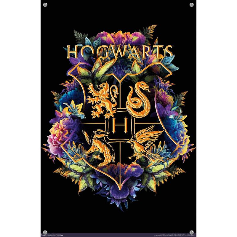 Trends International The Wizarding World: Harry Potter - Floral House Crests Unframed Wall Poster Prints, 4 of 7