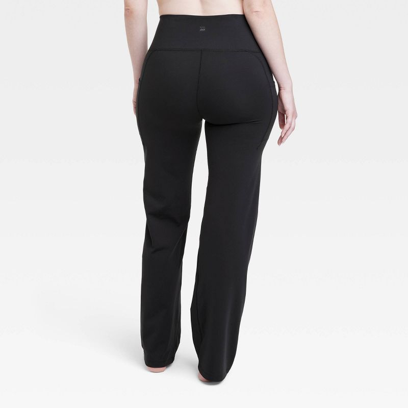 Women's Brushed Sculpt Pocket Straight Leg Pants - All In Motion™, 5 of 10