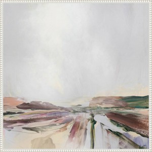 30"x30" Beauty by Dan Hobday Framed Canvas Wall Art Print White - Amanti Art: Modern Abstract & Landscape, Polystyrene Frame - 1 of 4