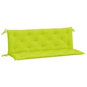 vidaXL Garden Bench Cushions 2 pcs Bright Green 59.1"x19.7"x2.8" Oxford Fabric - 1 of 4