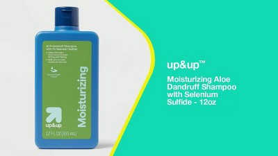 Moisturizing Aloe Dandruff Shampoo with Selenium Sulfide - All Hair Types,  Basic Cleansing - 12oz - up&up