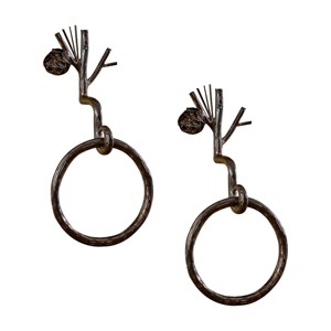 Park Designs Tall Pines Ring Hook Set of 2 - 1 of 4