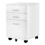 24" 3 Drawer Filing Cabinet with 2 Locking Casters - EveryRoom