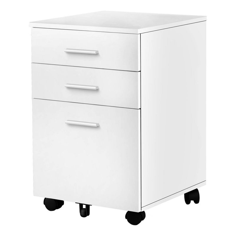 24" 3 Drawer Filing Cabinet with 2 Locking Casters - EveryRoom, 1 of 7