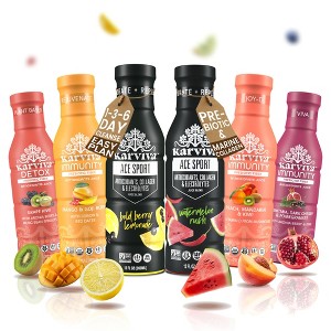 Karviva Organic Juice Cleanse & Skin Glowing Pack – Low-Sugar, Prebiotic Detox with Collagen Boost, Vitamins & Antioxidants - 1 of 1