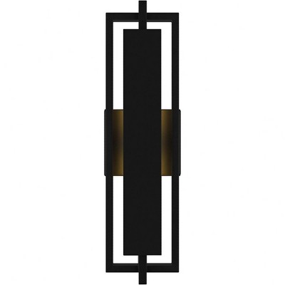 Quoizel Lighting Pointsett 1 - Light Sconce in  Matte Black