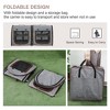 Gsluuk PawHut 39" Portable Soft-Sided Pet Cat Carrier with Divider, Two Compartments, Soft Cushions, & Storage Bag, Grey - 4 of 4