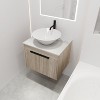 GDFStudio Broderick 24" Wall Mounted Wood Bathroom Vanity with Ceramic Sink - 2 of 4