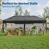 10'x20' Commercial Pop-Up Canopy Tent – Instant Setup Shelter with 2 Sidewalls, 12 Stakes & 6 Sandbags, Portable Outdoor Tent - 3 of 4