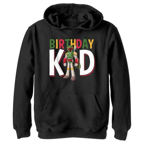 Boy's Star Wars Boba Fett Birthday Kid Pull Over Hoodie - image 1 of 4