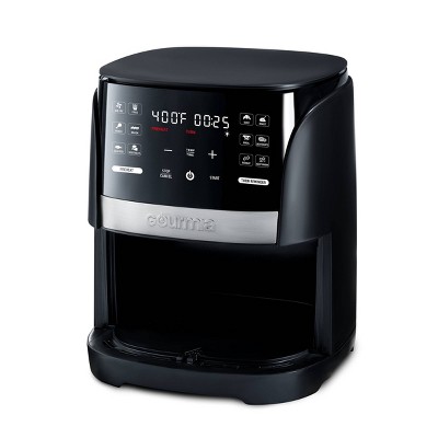 Gourmia 6-Qt Digital Window Air Fryer with 12 Presets & Guided Cooking Black: Stainless Steel, 1-Year Warranty ‼️has stains and scratches ‼️