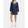 EXLURA EXLURA Womens Spring Long Sleeve Shirts V Neck Casual Maternity Tops Loose Babydoll Pullover Dressy Tunic Blouse Outfits 2025 Apricot - 4 of 4