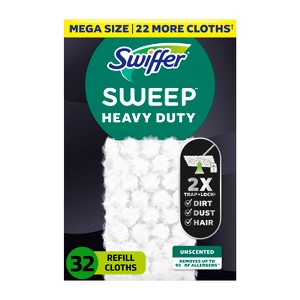 Swiffer Sweeper Heavy Duty Multi-Surface Dry Cloth Refills for Floor Sweeping and Cleaning - Unscented - 1 of 4