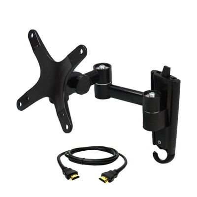 MegaMounts Full Motion Wall Mount for 13-30 in. Displays with HDMI