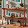 Hommoo 47" 3-Tier Narrow Console Table, Solid Wood Leg Entryway Sofa Table - 2 of 4