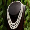 Ross-Simons 6-12mm Shell Pearl Graduated 3-Strand Necklace With Sterling Silver - 3 of 4