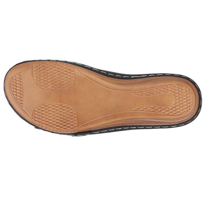 GC Shoes Bay Hardware Comfort Slide Wedge Sandals, 5 of 9