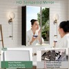 Bathroom Medicine Cabinet with Beveled Mirror, Recessed or Wall Mount, Adjustable Tempered Glass Shelves - 4 of 4