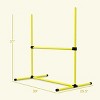 4 Piece Dog Agility Training Equipment with Adjustable Jump Bars,Portable Dog Agility Course Set with Carry Bag for Outdoor Exercise - LAOTIES - 3 of 4