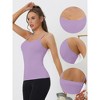 Allegra K Women's Built-in Bra Padded Adjustable Spaghetti Strap Sleeveless Camisoles - 3 of 4