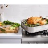 Cuisinart MultiClad Pro 16" Tri-Ply Stainless Steel Roasting Pan & Stainless Rack - MCP117-16BR: Dishwasher-Safe Roaster - 2 of 4