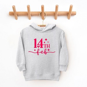 The Juniper Shop 14th Feb Stars Puff Print Toddler Graphic Hoodie - 1 of 3