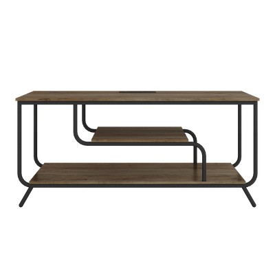 Syemin TV Stands and Consoles Tv Stand 42" Console Media Entertainment Center with Storage Shelves Media Console Table, Gray, 47.24"*15.7"*20.5"