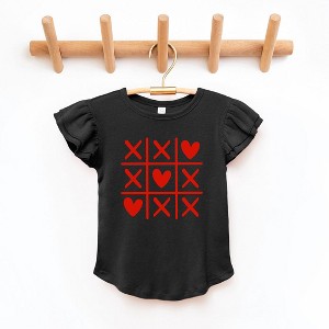 The Juniper Shop Tic Tac Heart Toddler Flutter Sleeve Tee - 1 of 3