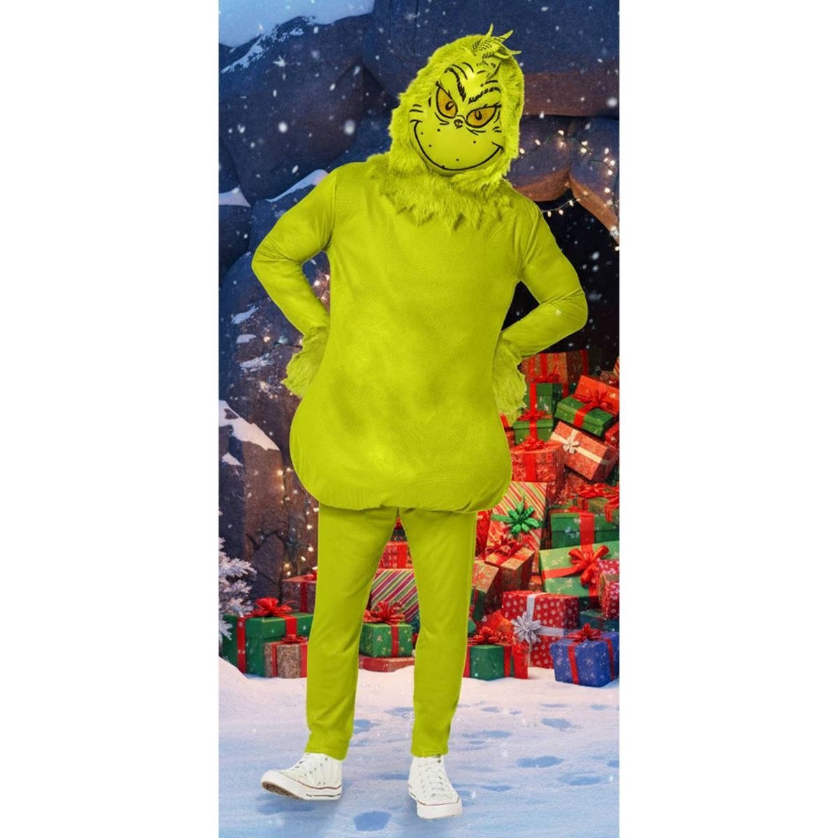 Dr. Seuss Adult Grinch Costume Apparel Set Green - thumbnail 6