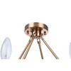 Craftmade Lighting 6 - Light Semi-Flush Mount in  Satin Brass - 3 of 4