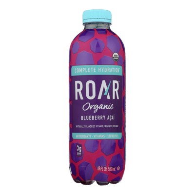 Roar Organic - Water Blueberry Acai - Case of 12 - 18 FZ Each