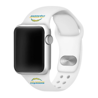 NFL Los Angeles Chargers Apple Watch Compatible Silicone Band 42mm - White