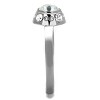 Slickblue Clear Crystal Stainless Steel Ring, 8mm Stone, High Polished Finish, Sizes 5-10 - 4 of 4