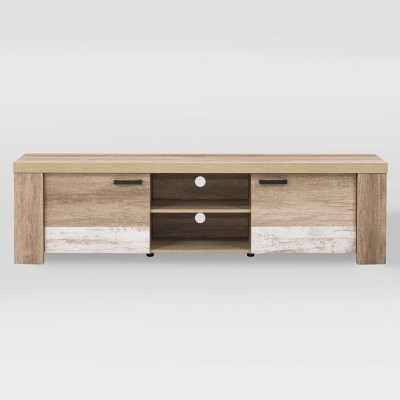 Joliet Duotone TV Stand for TVs up to 80" Beige/White - CorLiving