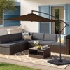 Hyleory Adjustable Octagonal Cantilever Patio Umbrella - Ultimate Shade Solution - 4 of 4