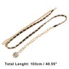 Unique Bargains Women's Fashion Waist Chain Black 1 Pc - 3 of 4