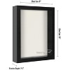 Americanflat Shadow Box Frame with shatter-resistant glass - Available in a variety of sizes and styles - 3 of 4