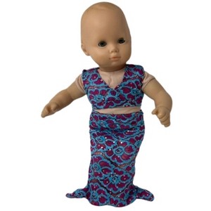 Doll Clothes Superstore Mermaid Outfit For 15-16 Inch Baby Dolls - 1 of 4