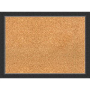 Amanti Art Natural Cork Board Wood Framed Corvino Black Narrow Bulletin Board 31 in. x 23 in. - 1 of 4