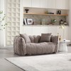 Vynxaria BROWN Soft beanbag chair comfortable square recliner sofa - 2 of 4