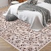 Ultra-Thin Floral Area Rug - Stain Resistant Non-Slip Large Carpet for Living Room, Dining Room Home Office - 3 of 4