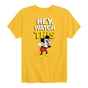 Boys' - Disney - Mickey Hey, Watch This Short Sleeve Graphic T-Shirt - 1 of 4