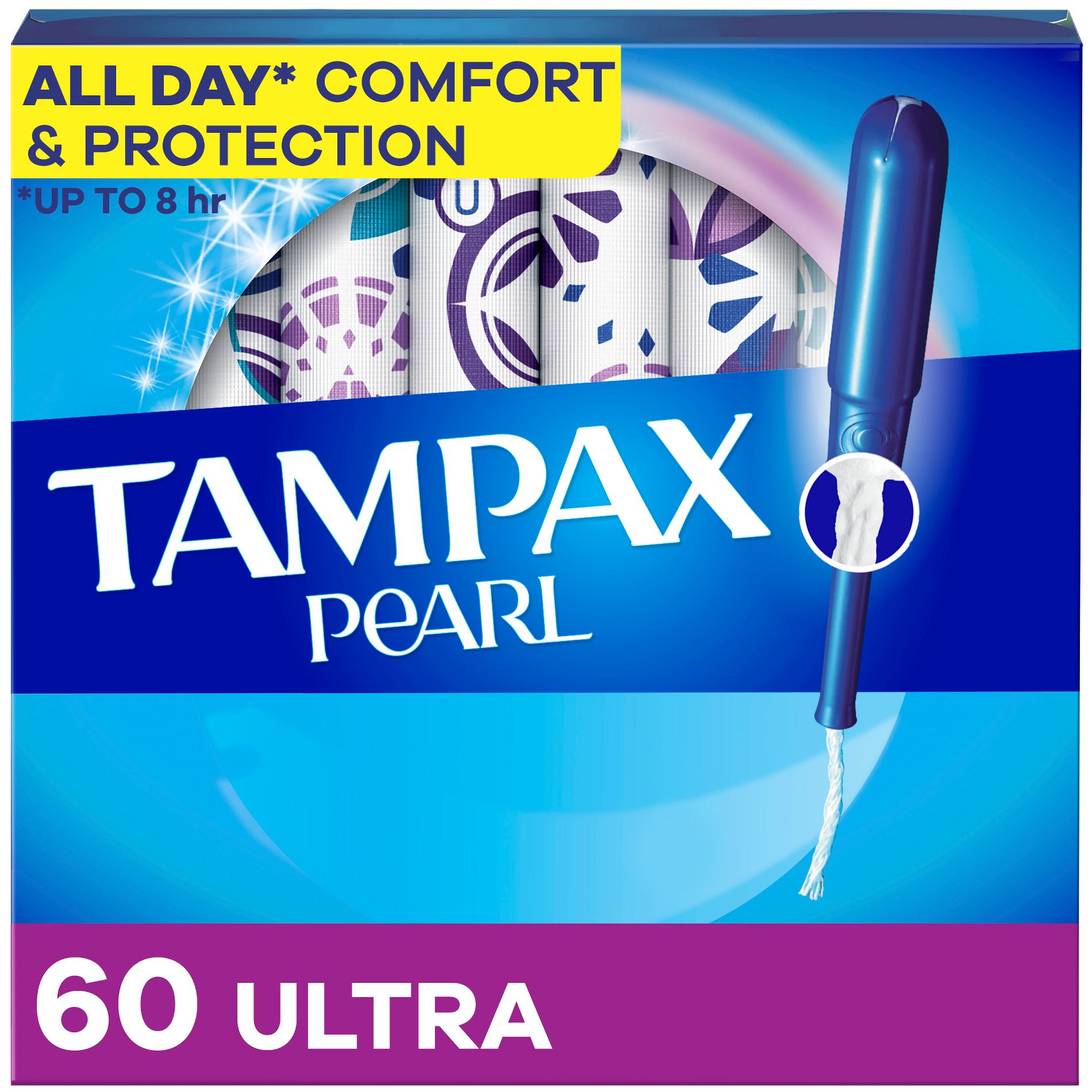 Tampax Pearl Ultra Absorbency with LeakGuard Braid Tampons - Unscented