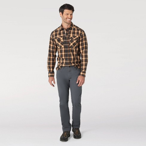 Wrangler Men's Atg Flannel Lined Straight Fit Five Pocket Pants : Target